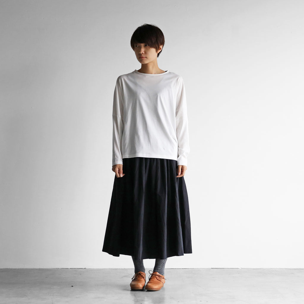 ［HUIS in house］SUVIN COTTON長袖コクーンカットソー【レディス】CS202