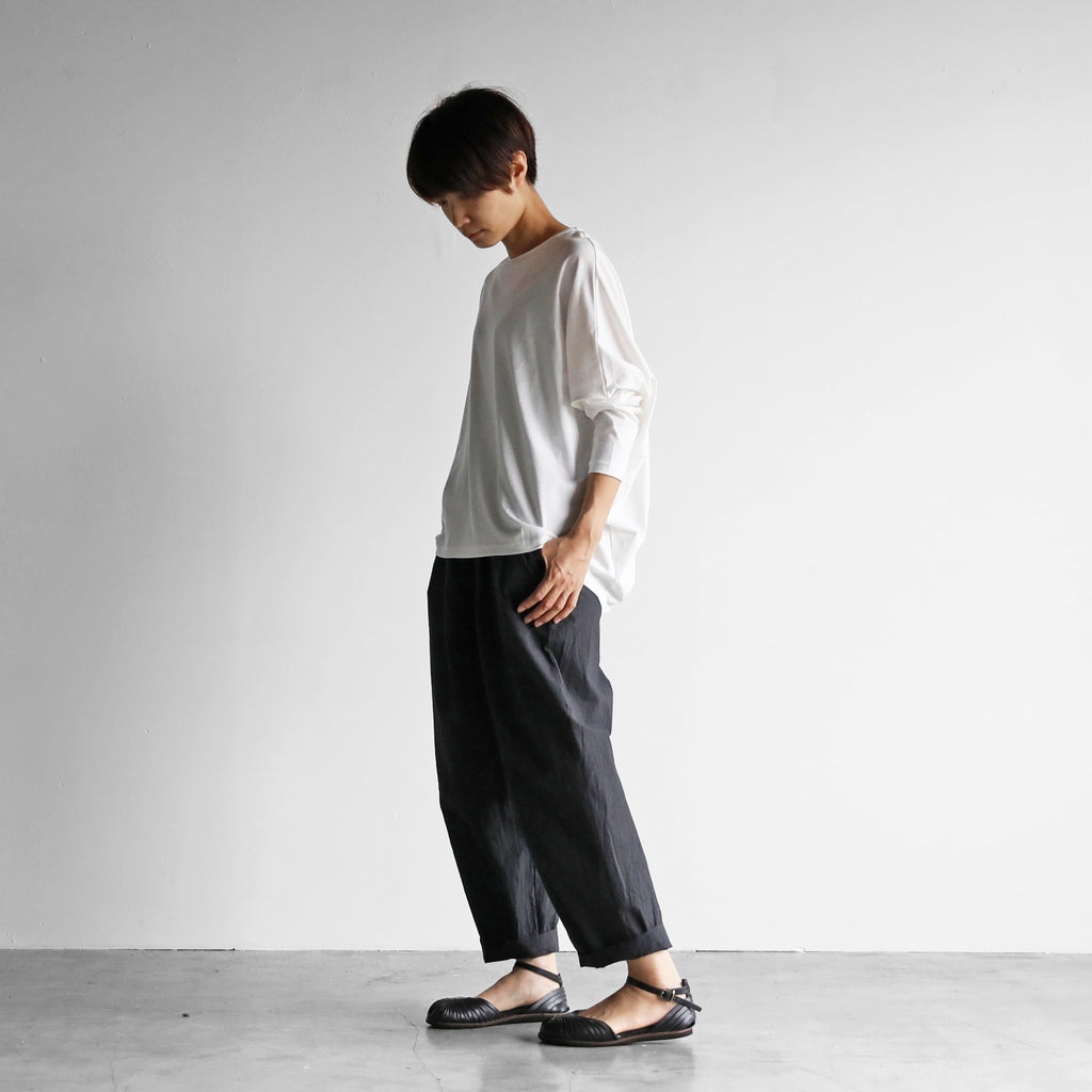 ［HUIS in house］SUVIN COTTON長袖コクーンカットソー【レディス】CS202