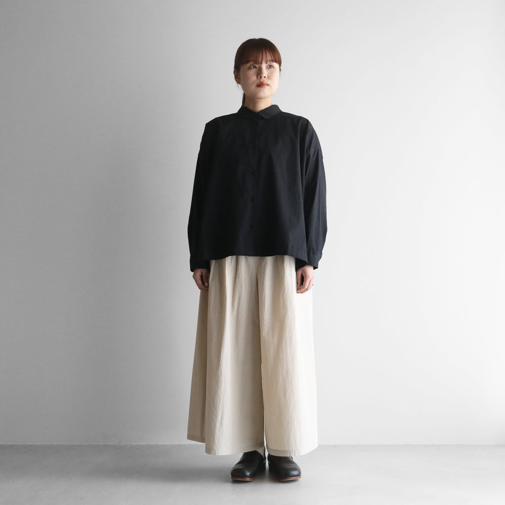 オーガニックコットンライトオックスワイドブラウス【レディス】U105