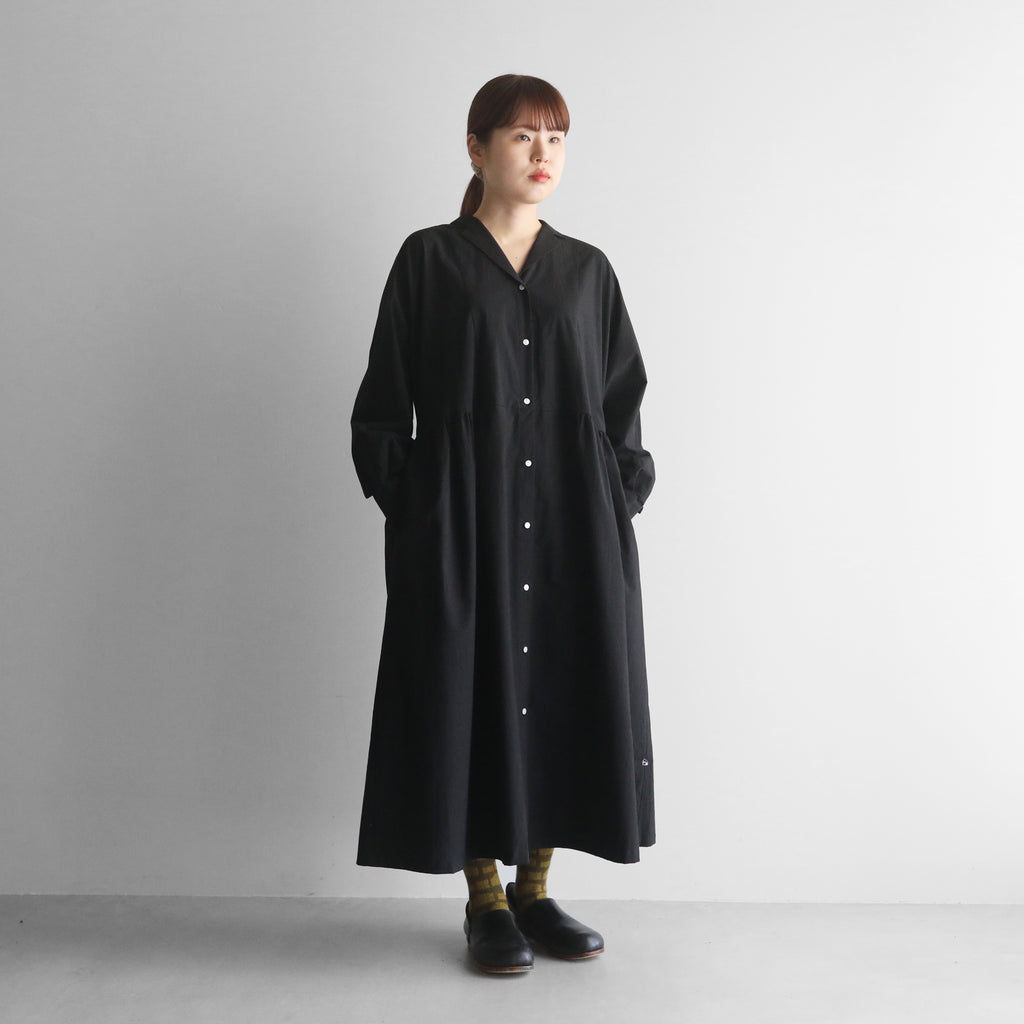 オーガニックコットンオープンカラーワンピース【レディス】 U214