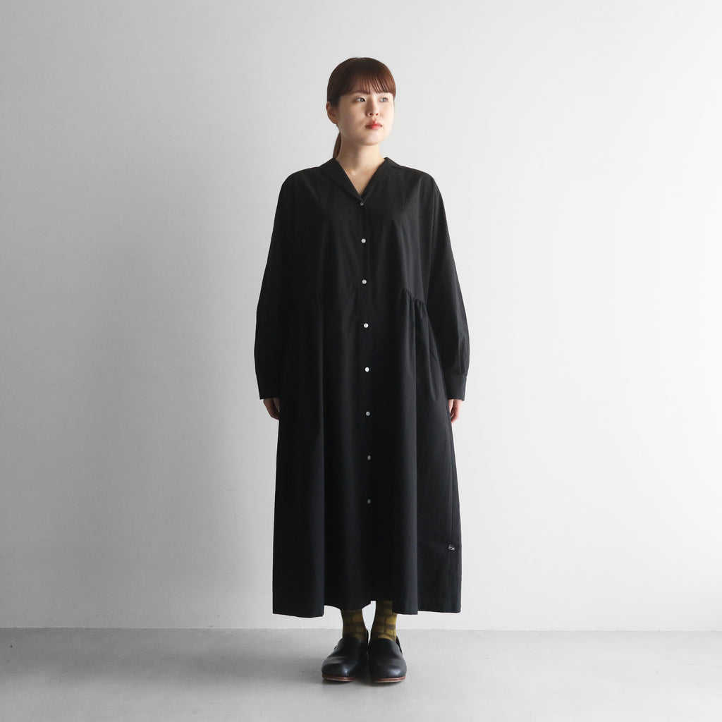 オーガニックコットンオープンカラーワンピース【レディス】 U214