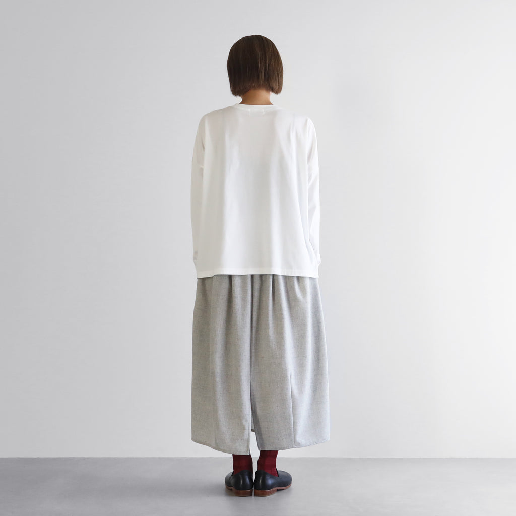 ［HUIS in house］SUVIN COTTON半袖スクエアワイドカットソーHF【レディス】CS208HF