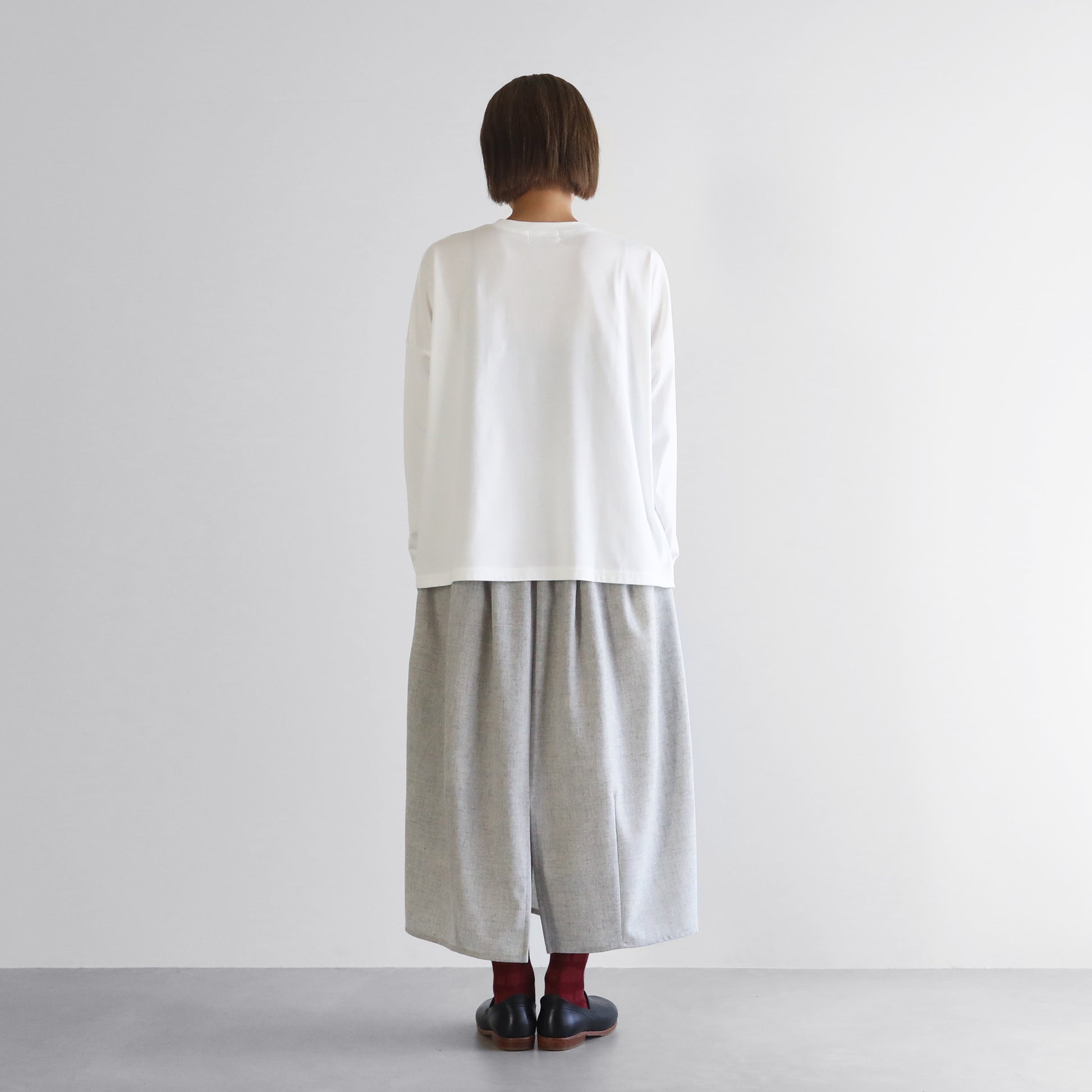 ［HUIS in house］SUVIN COTTON半袖スクエアワイドカットソーHF【レディス】CS208HF