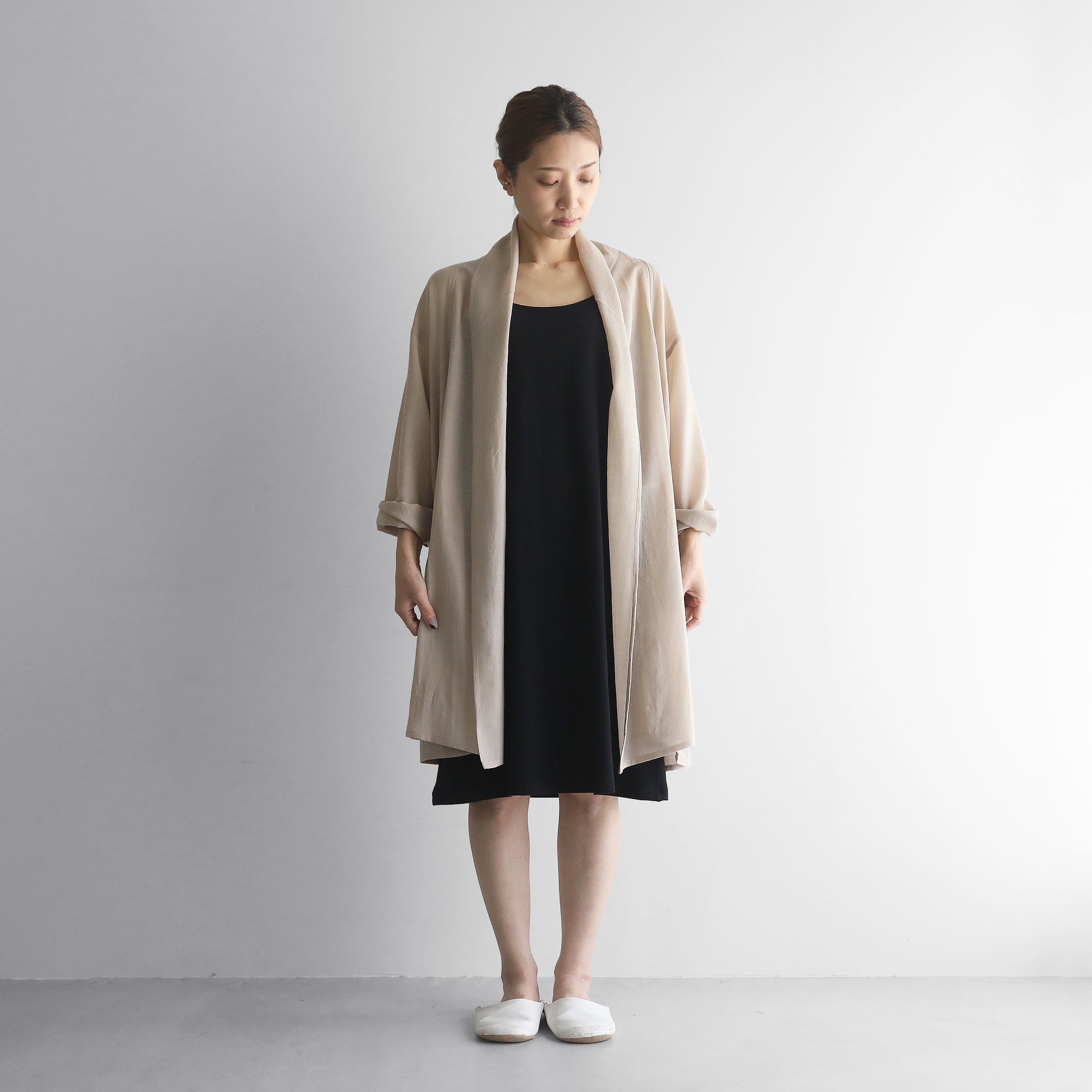 ［HUIS in house］SUVIN COTTONストレッチ天竺キャミソールワンピース【レディス】CS004