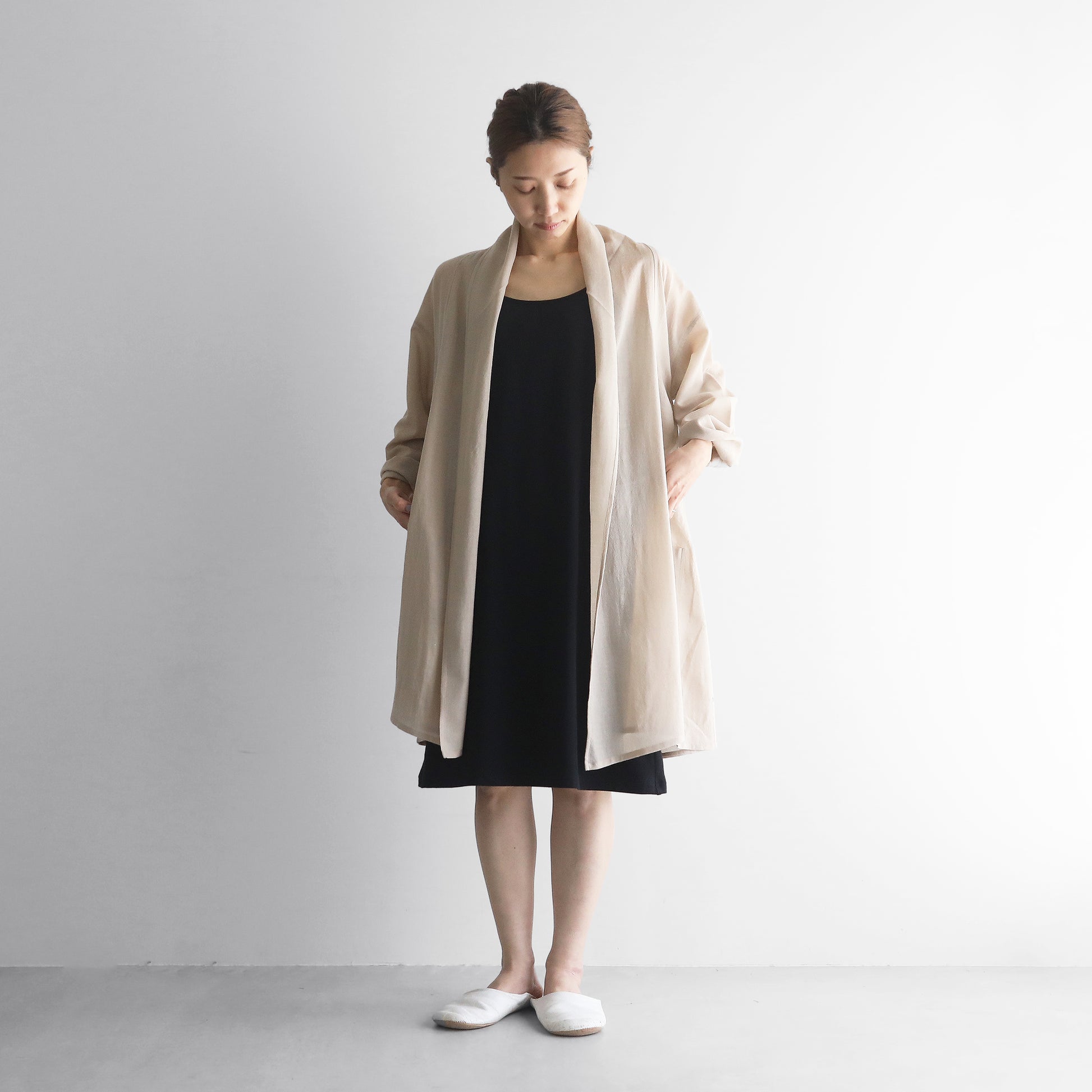 ［HUIS in house］SUVIN COTTONストレッチ天竺キャミソールワンピース【レディス】CS004