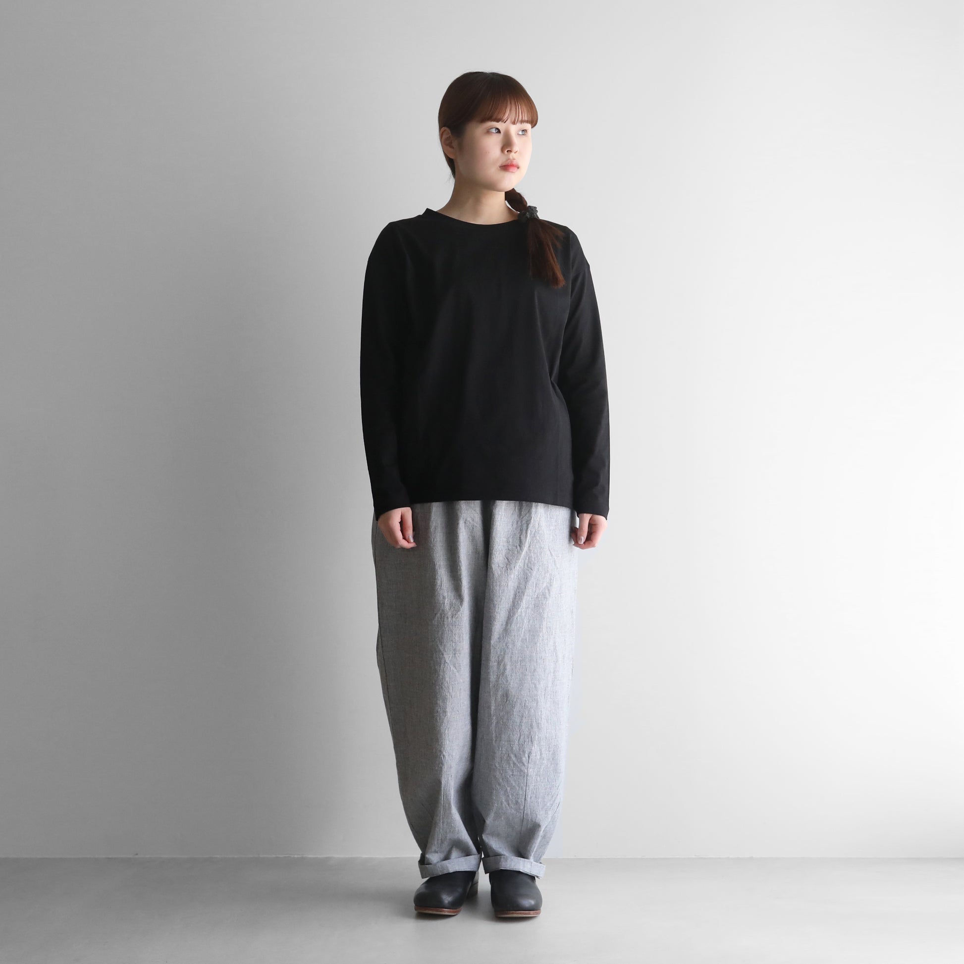 綿麻バフクロスバルーンパンツロング【ユニセックス】506L