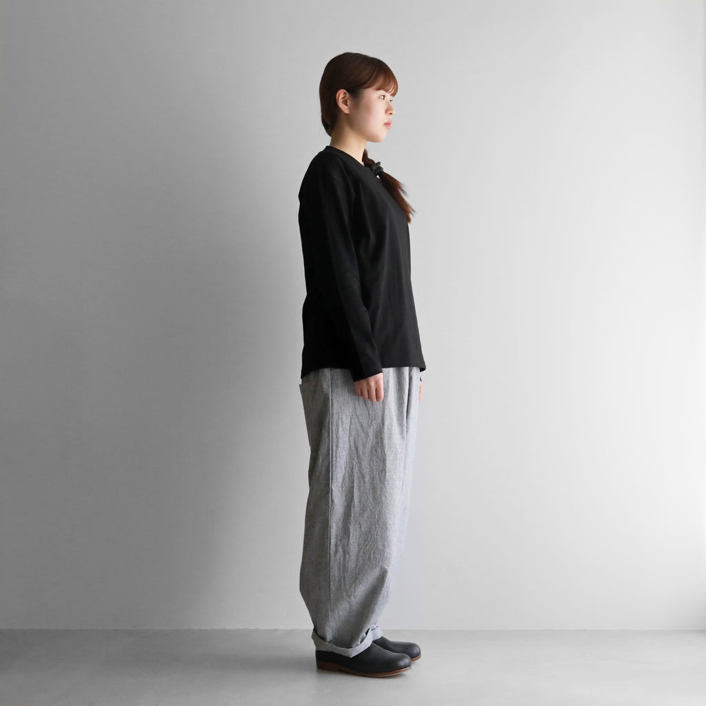 綿麻バフクロスバルーンパンツロング【ユニセックス】506L