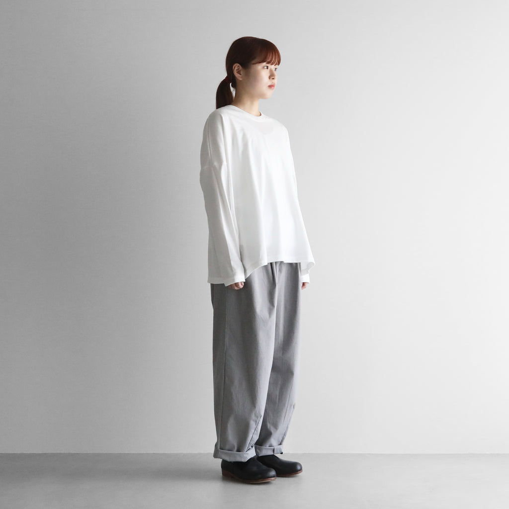 ［HUIS in house］SUVIN COTTON半袖スクエアワイドカットソーHF【レディス】CS208HF