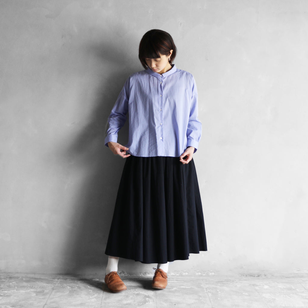 なめらかコットンワイドブラウス【レディス】U102