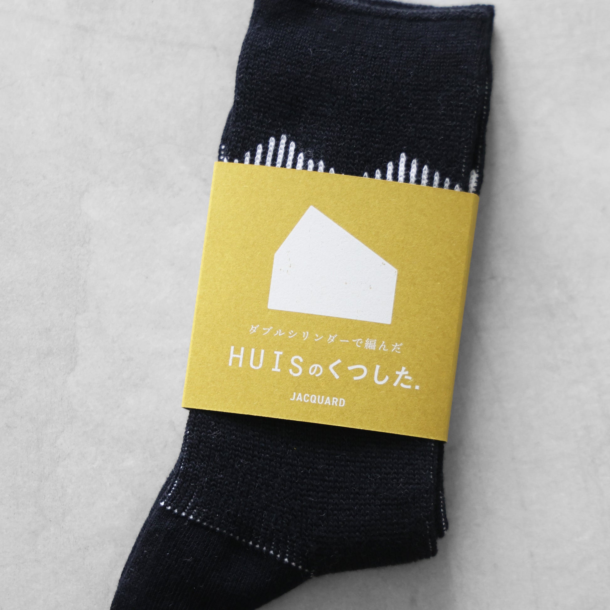 ［HUISのくつした］JACQUARD ie【ユニセックス22cm-27cm】