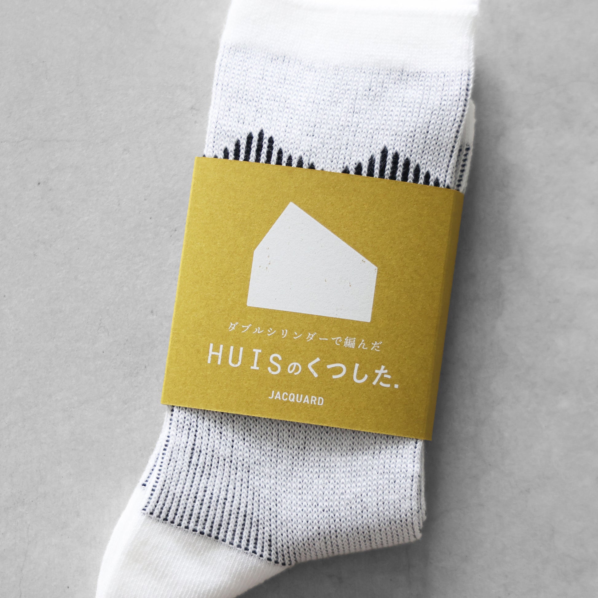 ［HUISのくつした］JACQUARD ie【ユニセックス22cm-27cm】