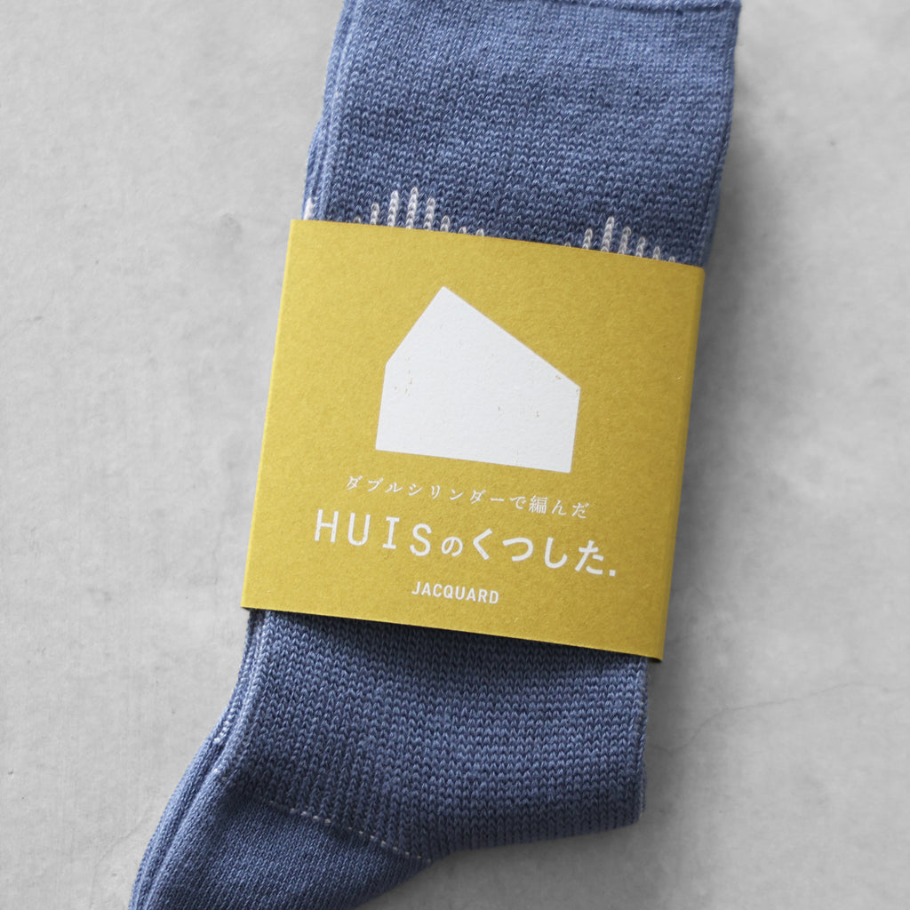 ［HUISのくつした］JACQUARD ie【ユニセックス22cm-27cm】