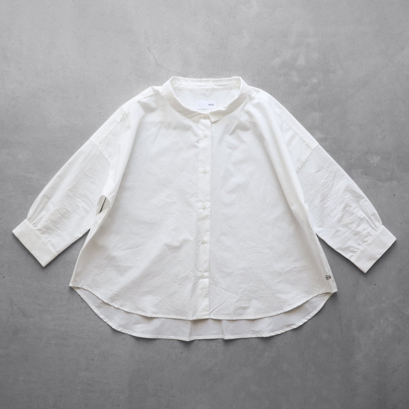 8分袖オーガニックコットンワイドブラウス【レディス】U108