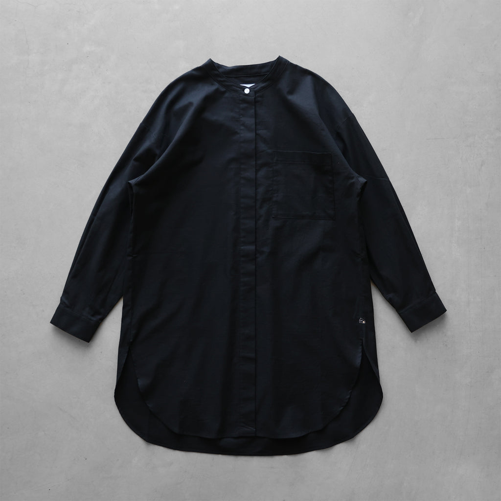 オーガニックコットンビエラ比翼ロングシャツ【レディス】021