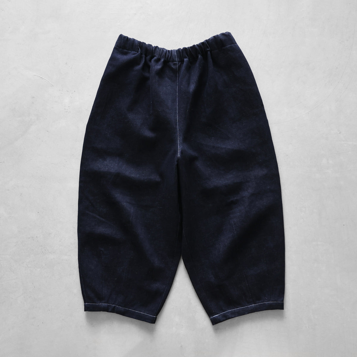 “HUIS×三備”綿麻シャトルデニムバルーンパンツ【ユニセックス】506