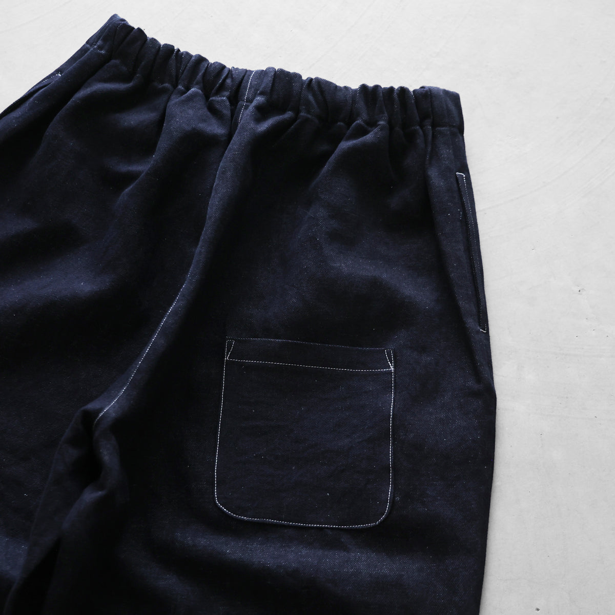 “HUIS×三備”綿麻シャトルデニムバルーンパンツ【ユニセックス】506