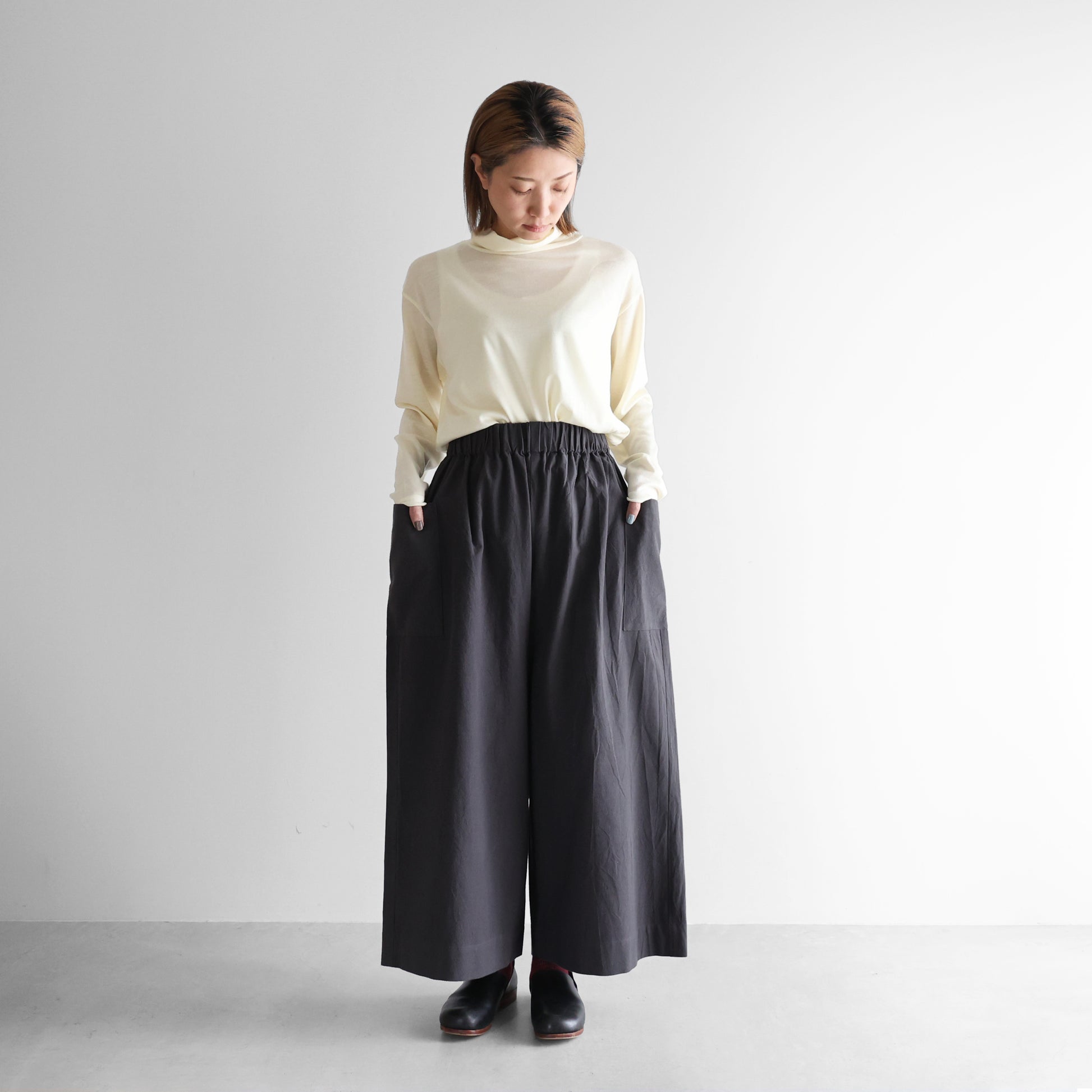 バンブーコットンポケットワイドパンツ【ユニセックス】516