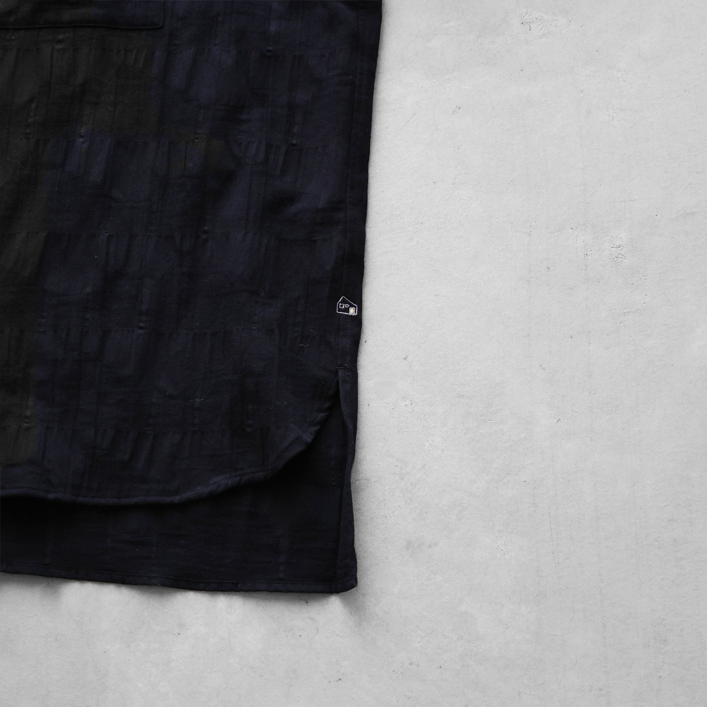 柄二重織シャトルジャガードバンドカラーオーバーシャツ【ユニセックス】015