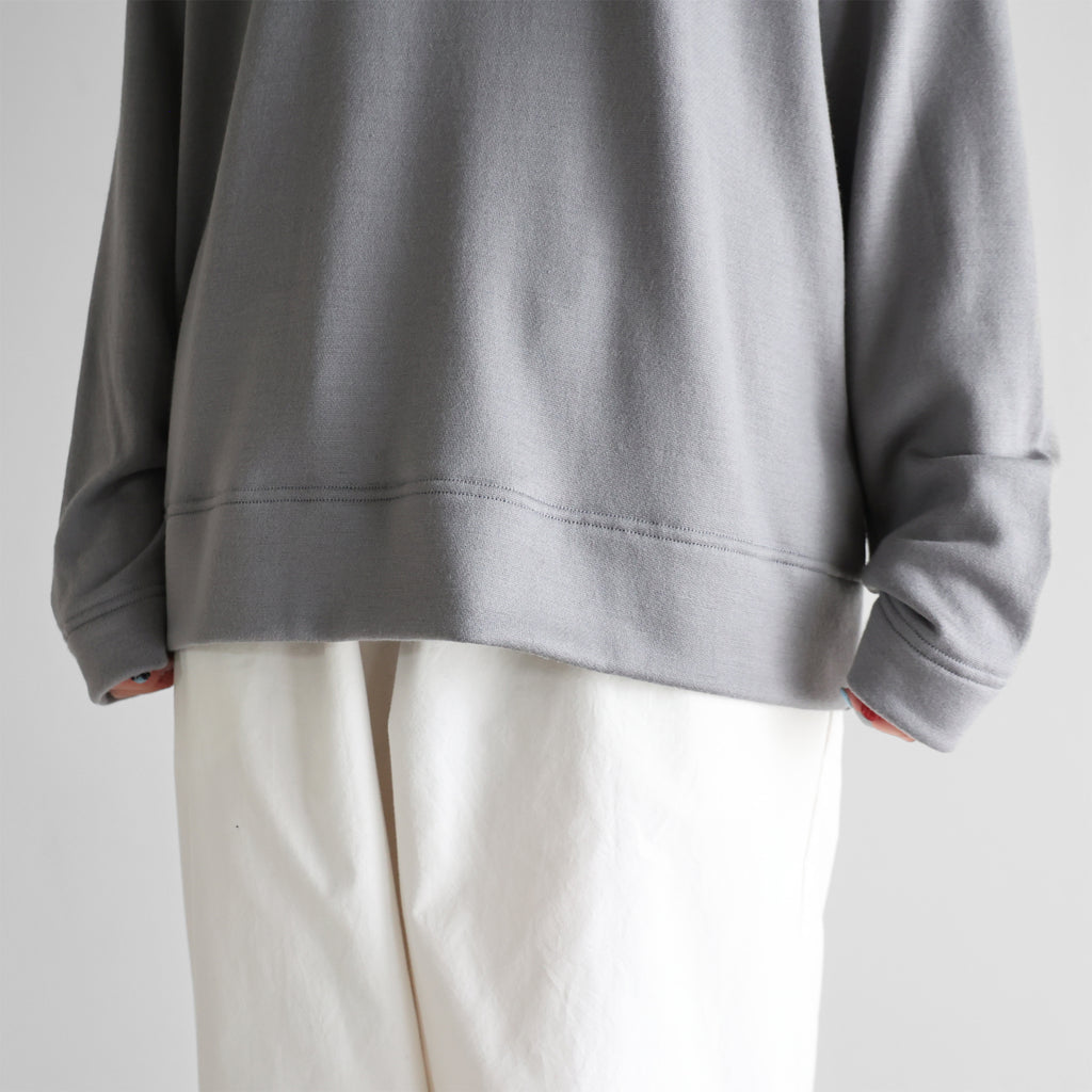［HUIS in house］メリノオプティモウォッシャブルウールプレーンプルオーバー【ユニセックス】SW204
