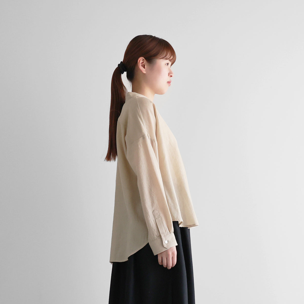 ウォッシャブルウールワイドブラウス【レディス】U102