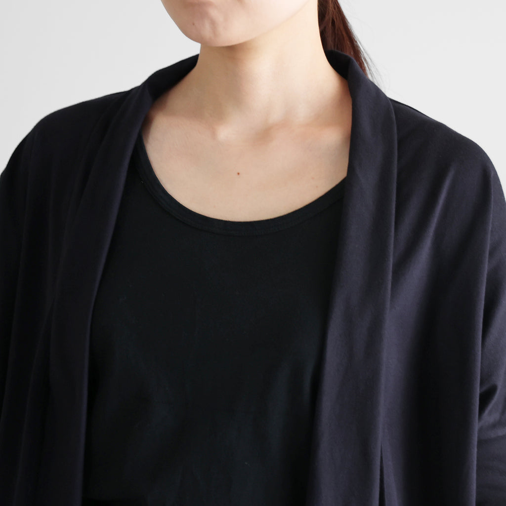 ［HUIS in house］SUVIN COTTON半袖リブカーディガンHF【レディス】CS702HF