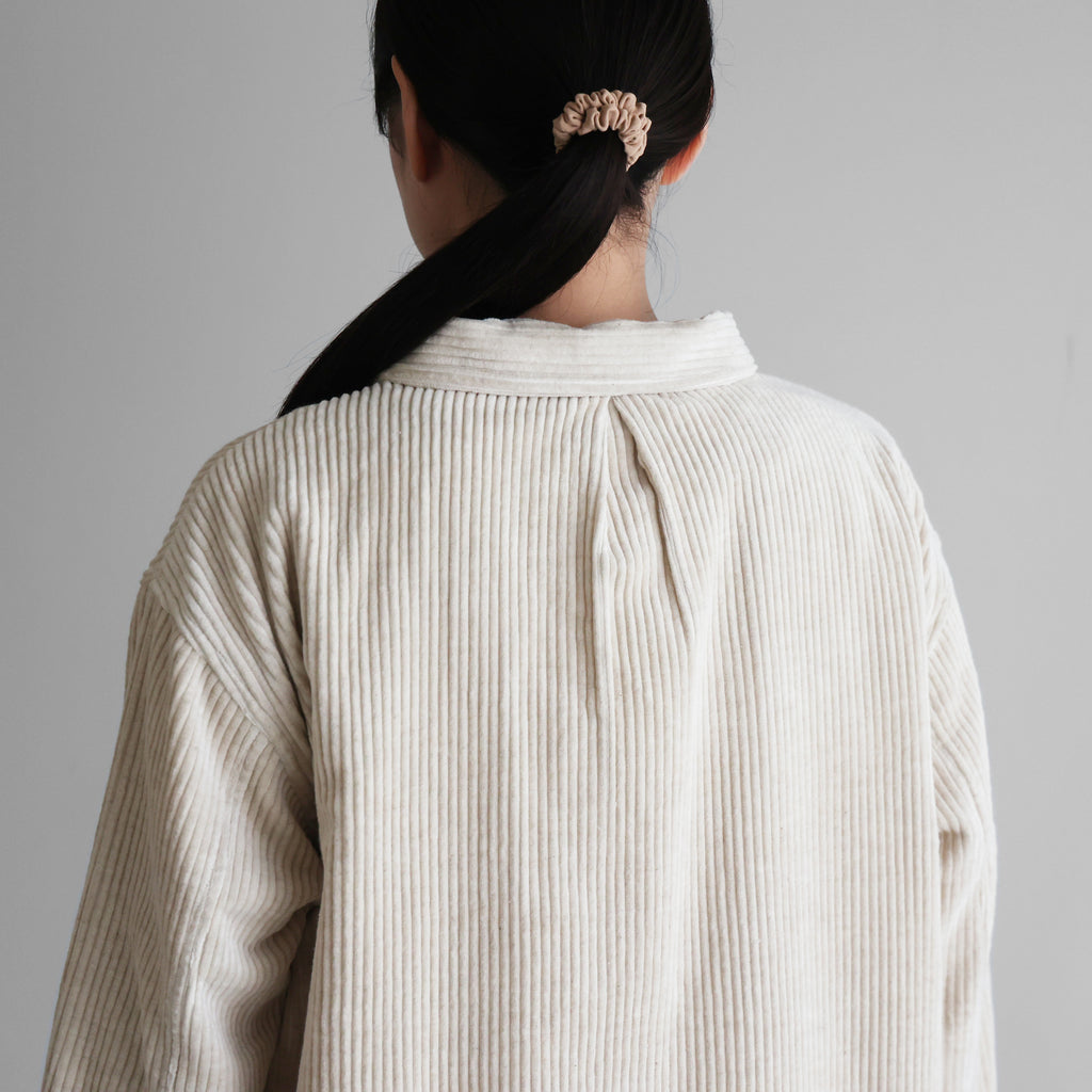 太畝綿麻コーデュロイロングシャツ【ユニセックス】012
