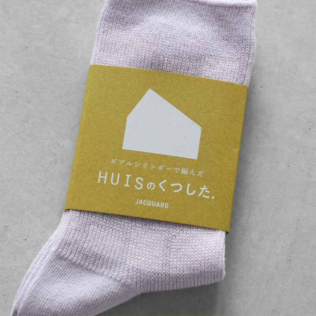 ［HUISのくつした］JACQUARD【ユニセックス22cm-27cm】