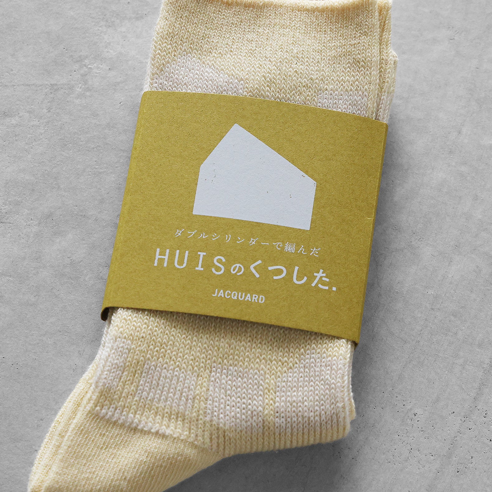 ［HUISのくつした］JACQUARD【ユニセックス22cm-27cm】