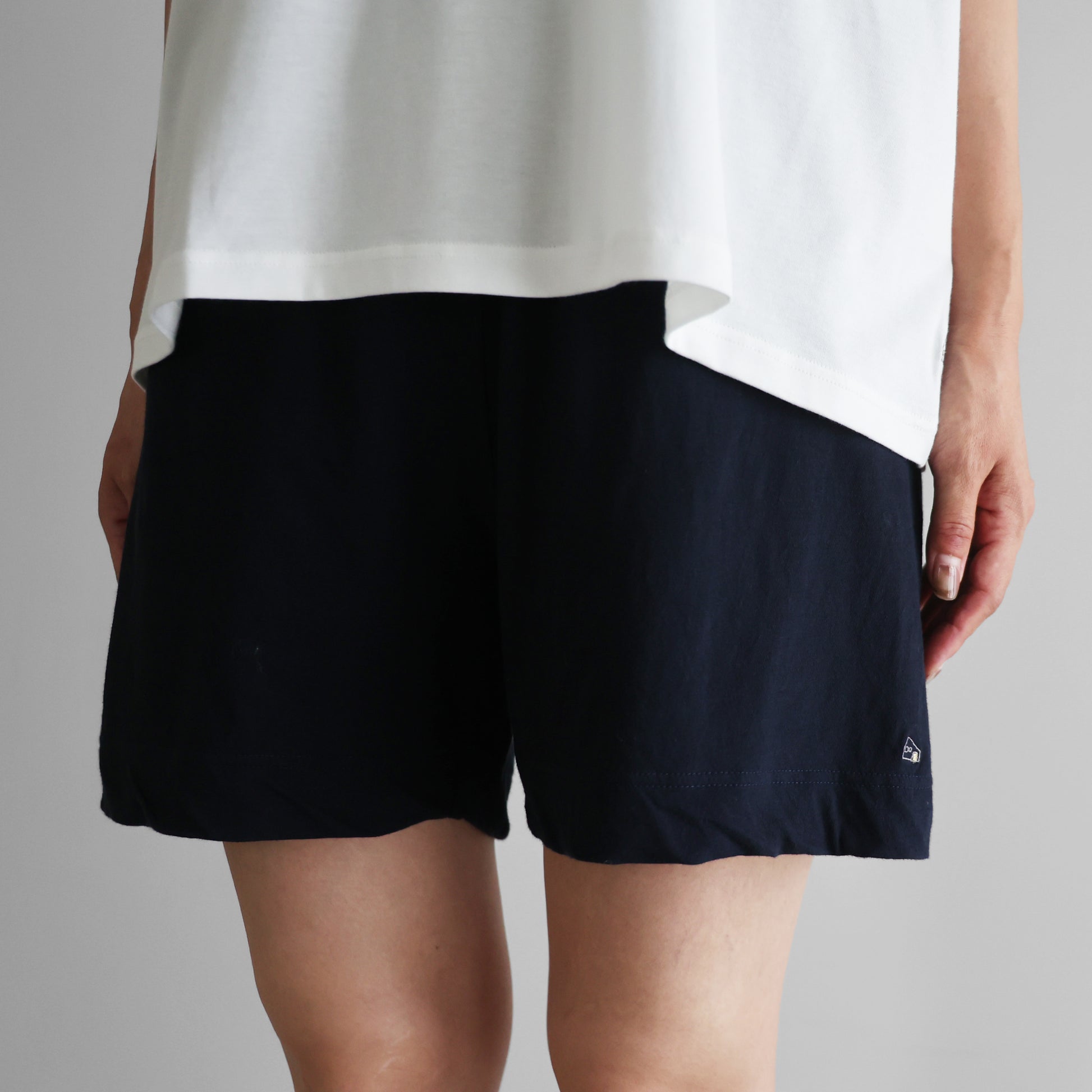 HUIS×yohakuスーピマ強燃天竺ペチパンツ兼ハーフパンツ【ユニセックス】HY501
