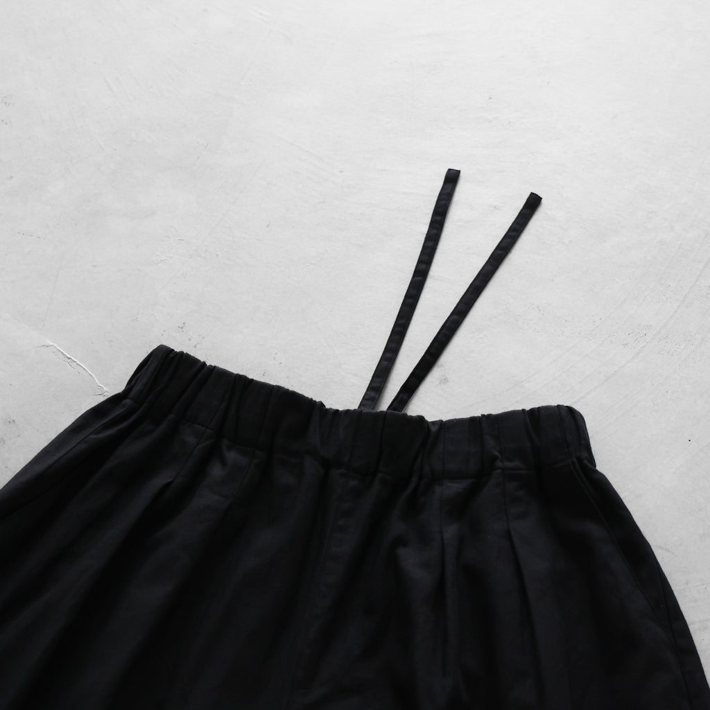 ［名古屋黒紋付染］フランス綾スカートパンツ【ユニセックス】505