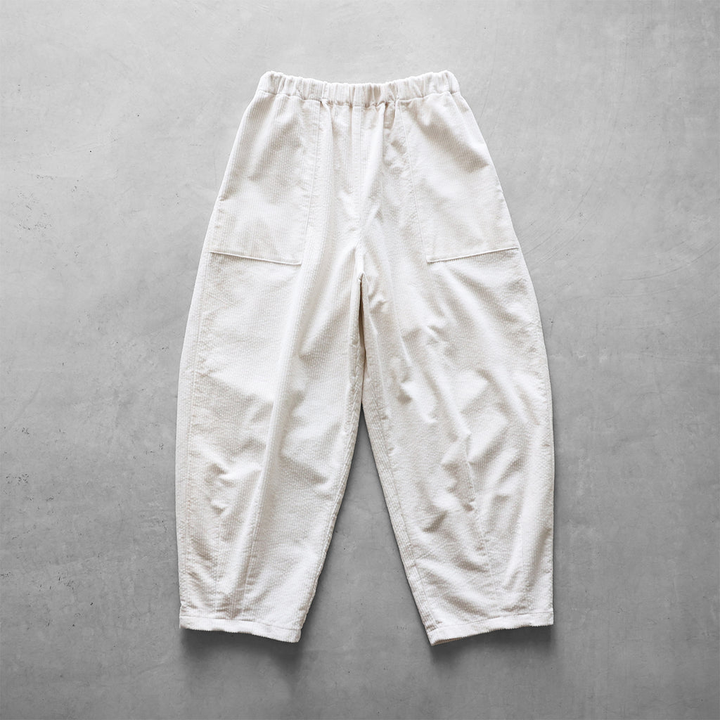 【暮らしのおへそ一田さん×HUISコラボ】コーデュロイバルーンパンツロング【ユニセックス】IH506L
