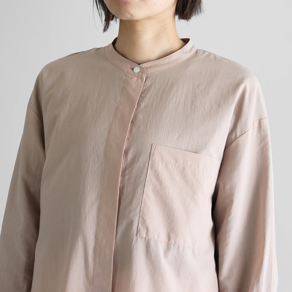 ゆるふわコットン比翼ロングシャツ【レディス】021
