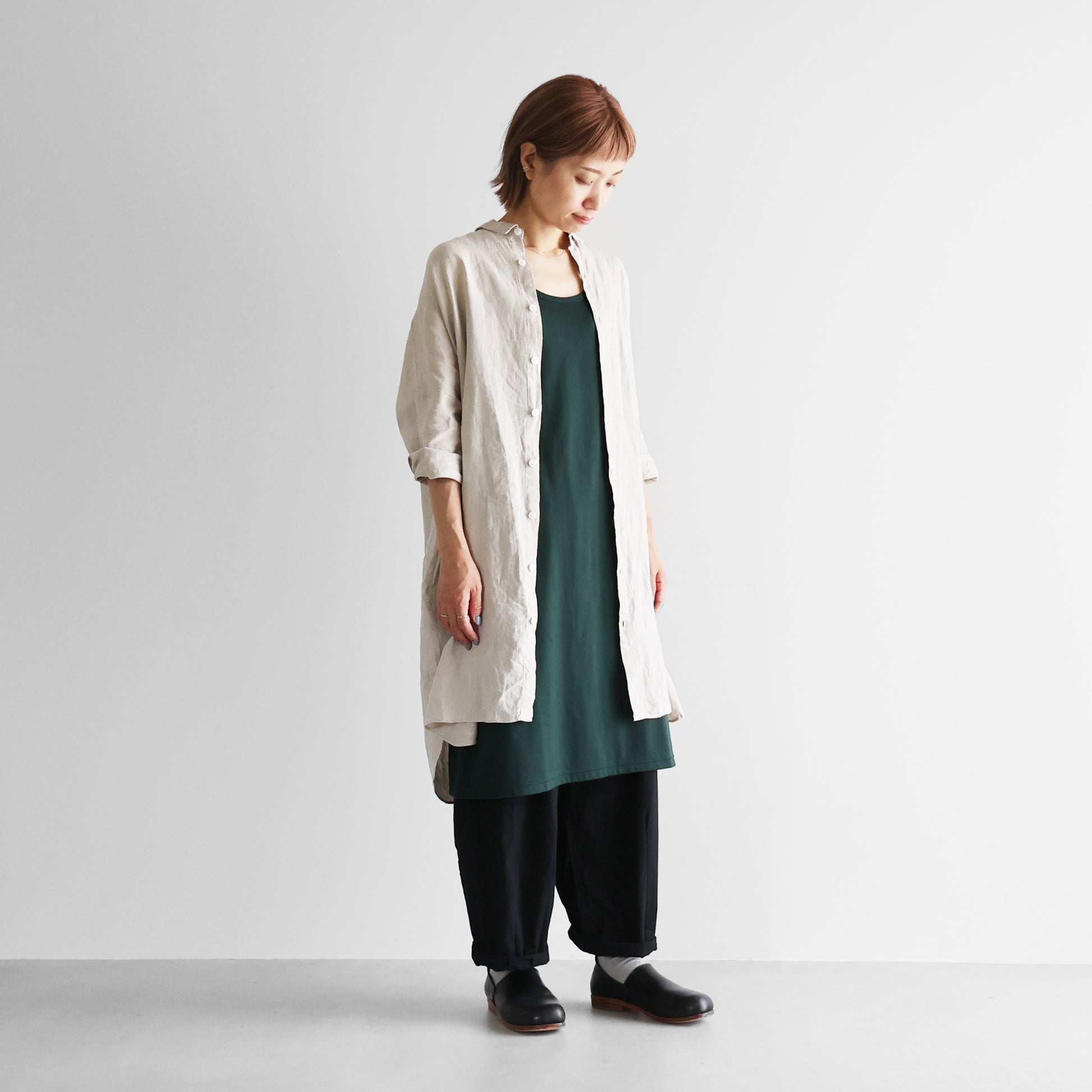 ［HUIS in house］SUVIN COTTONタンクトップワンピース【レディス】CS002