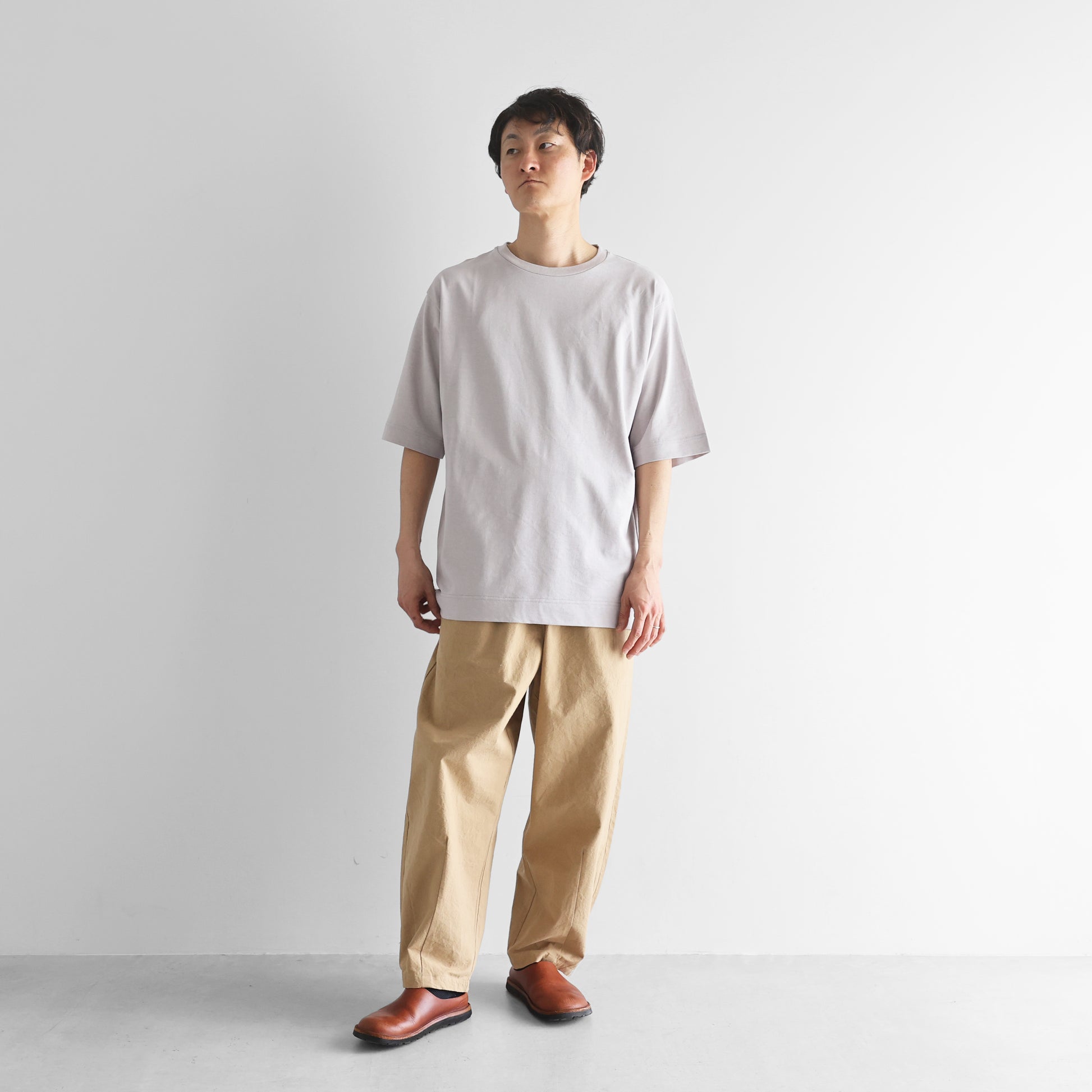 ［HUIS in house］綿麻天竺スタンダードTシャツ【ユニセックス】CS110