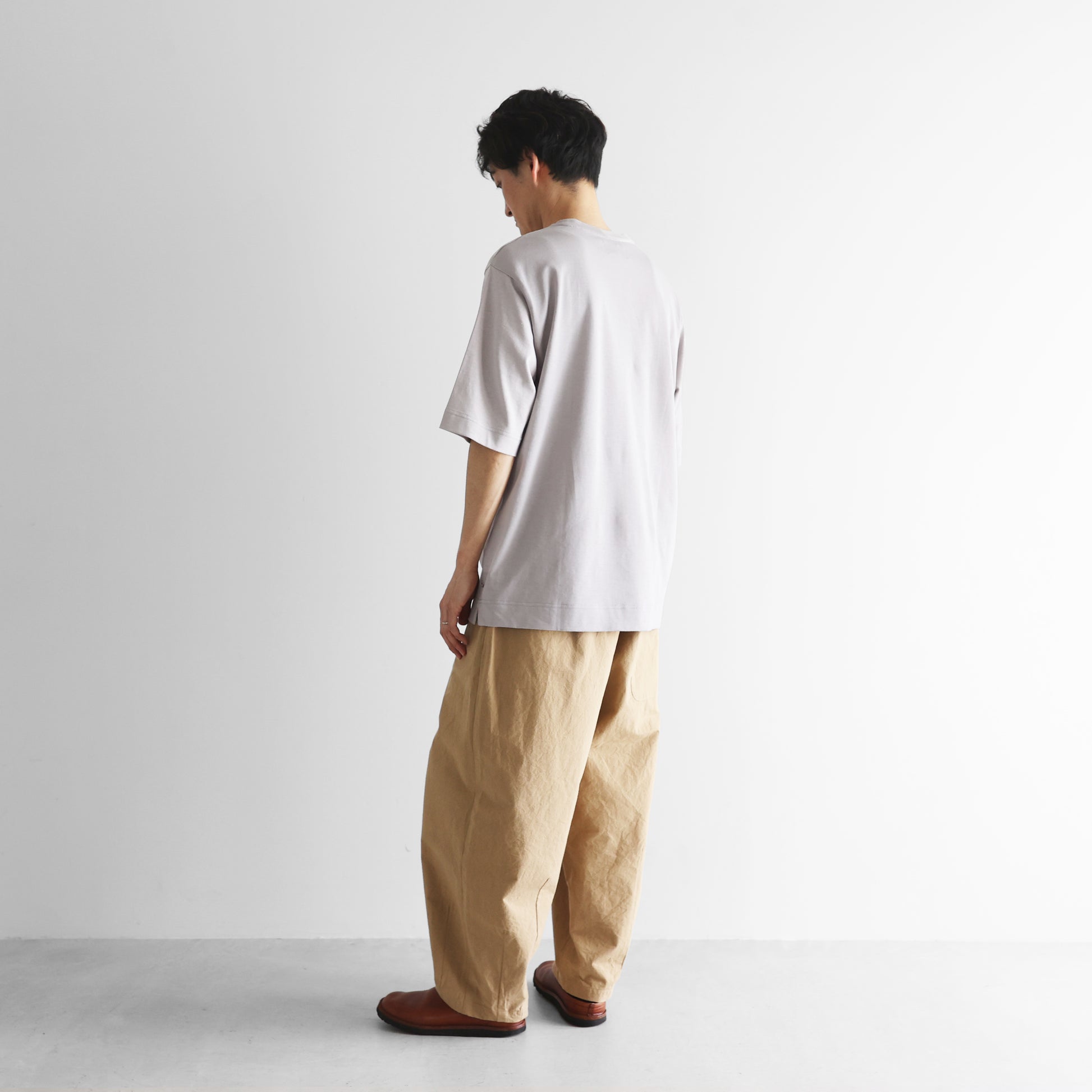 ［HUIS in house］綿麻天竺スタンダードTシャツ【ユニセックス】CS110