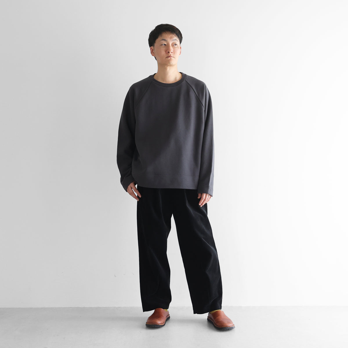 ［HUIS in house］SUVINプレーンプルオーバーL【ユニセックス】SW204L