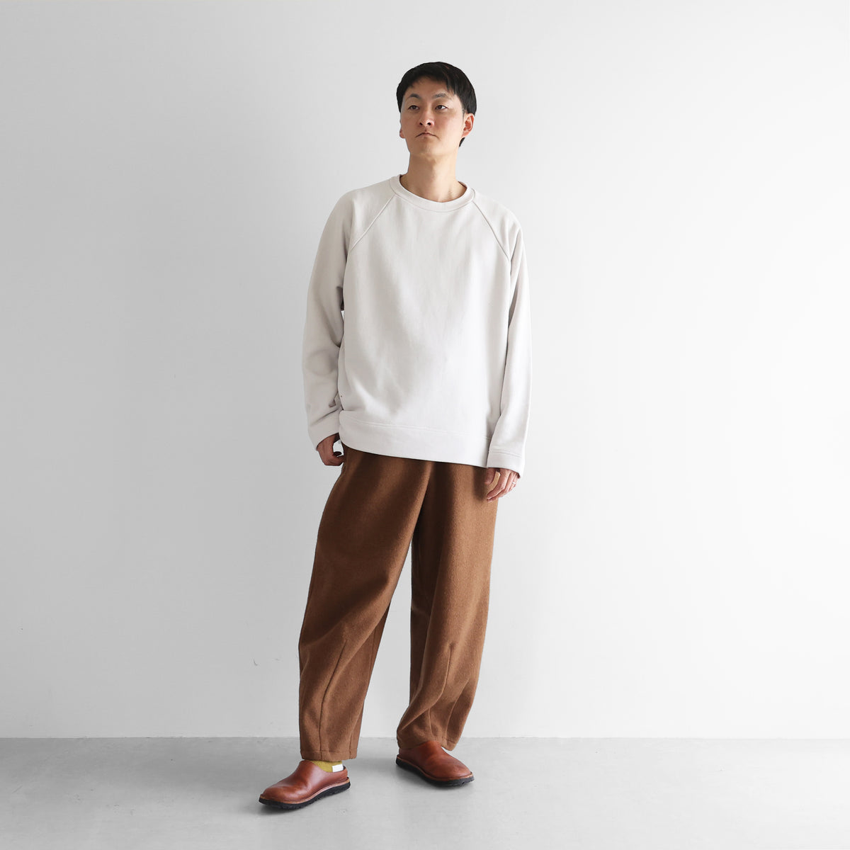 ［HUIS in house］SUVINプレーンプルオーバーL【ユニセックス】SW204L