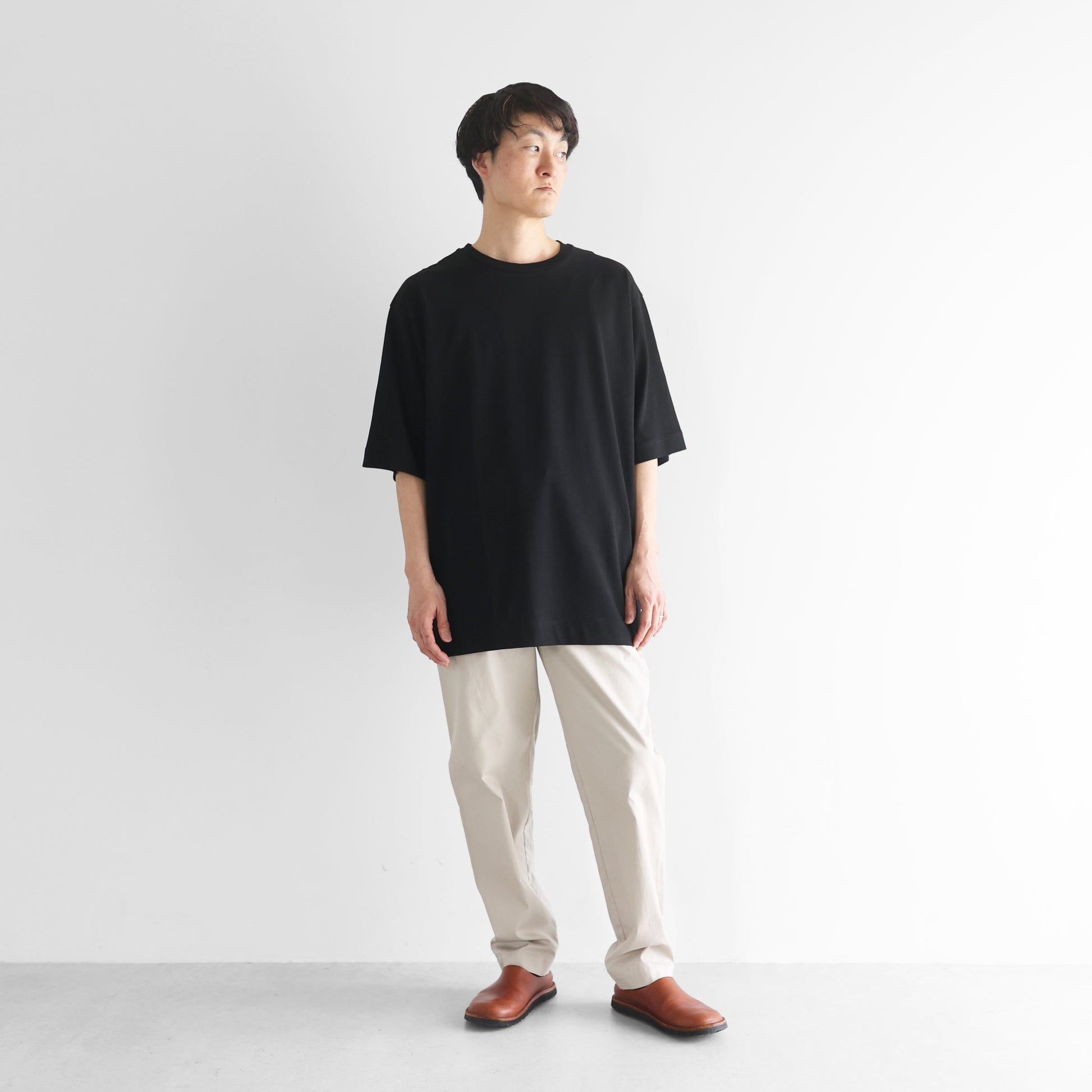 ［HUIS in house］綿麻天竺スタンダードTシャツ【ユニセックス】CS110