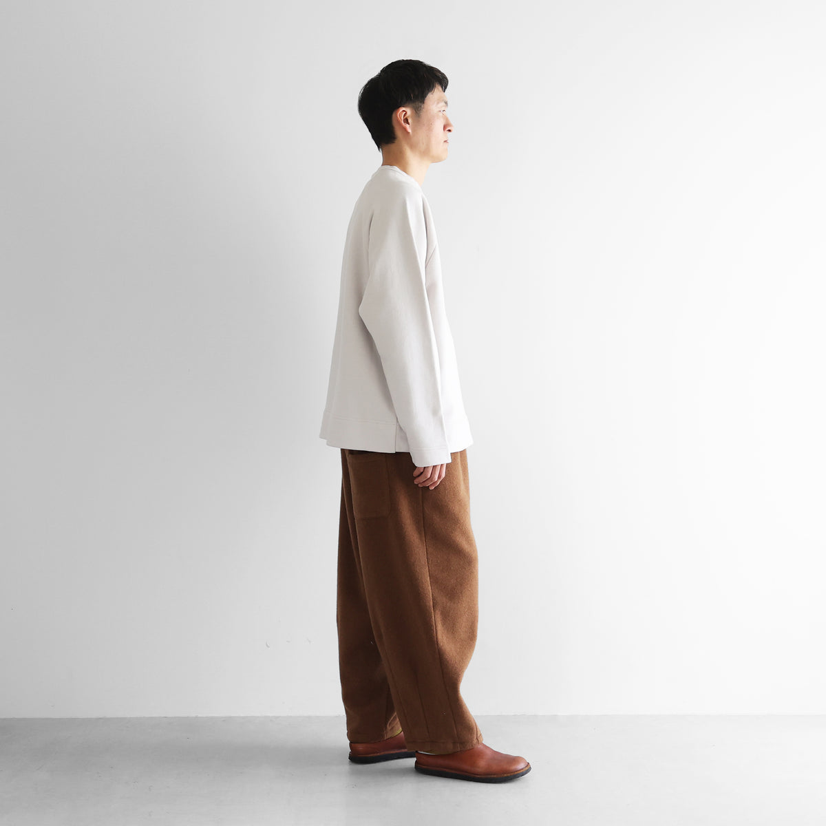 ［HUIS in house］SUVINプレーンプルオーバーL【ユニセックス】SW204L