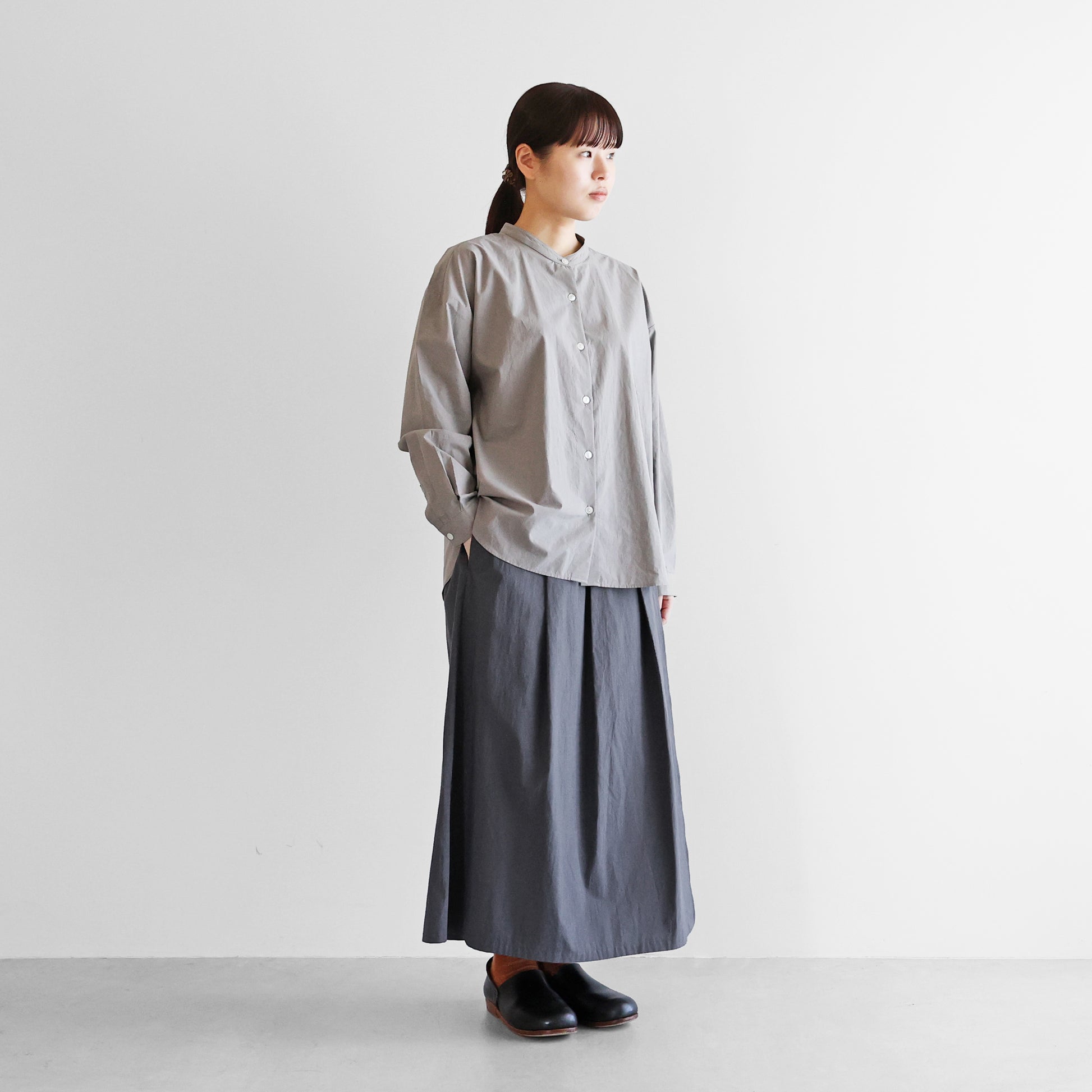 オーガニックコットンラップスカートパンツ【レディス】 U404