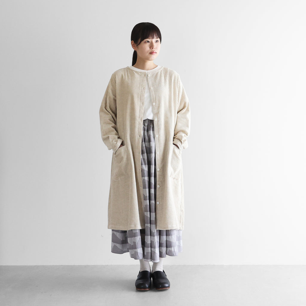 綿麻コーデュロイワンピース【レディス】U203