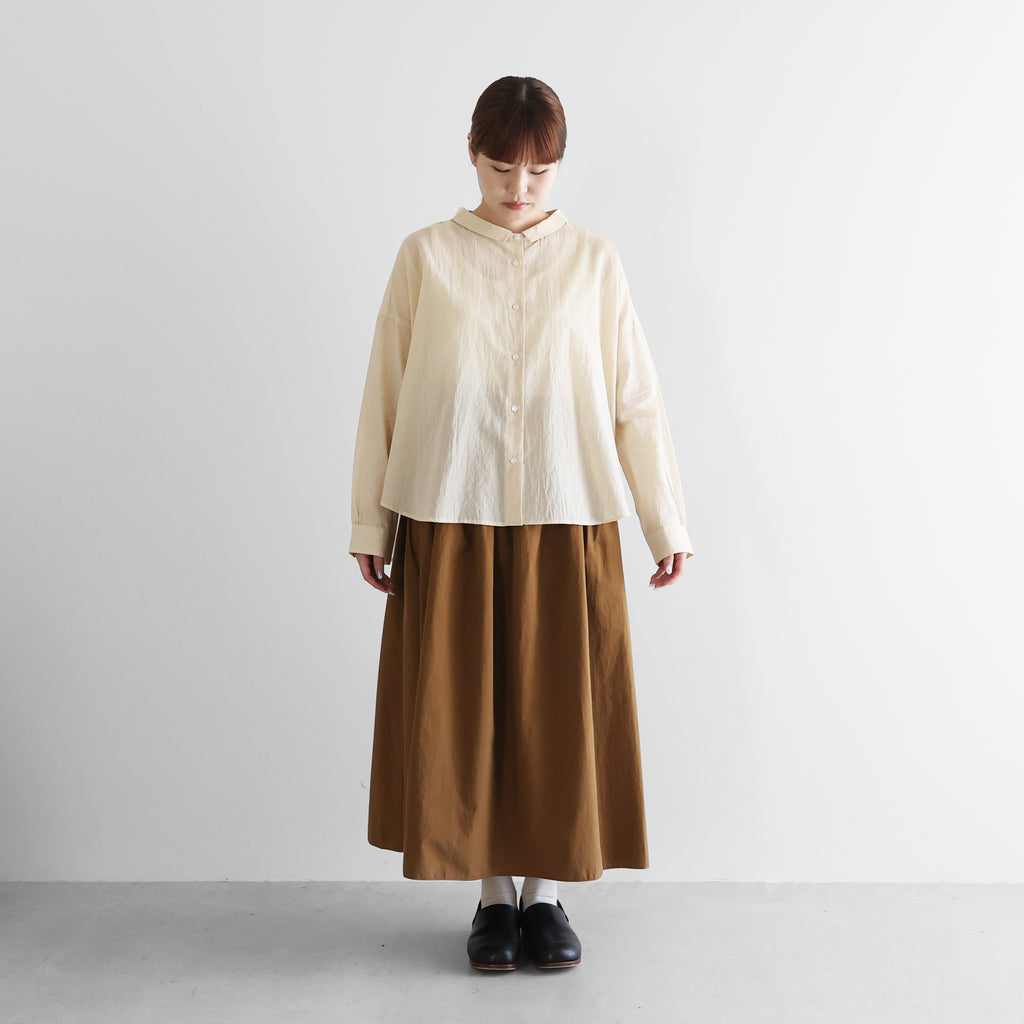 なめらかコットンワイドブラウス【レディス】U102