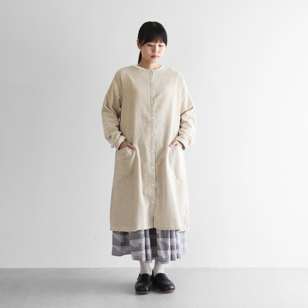 綿麻コーデュロイワンピース【レディス】U203