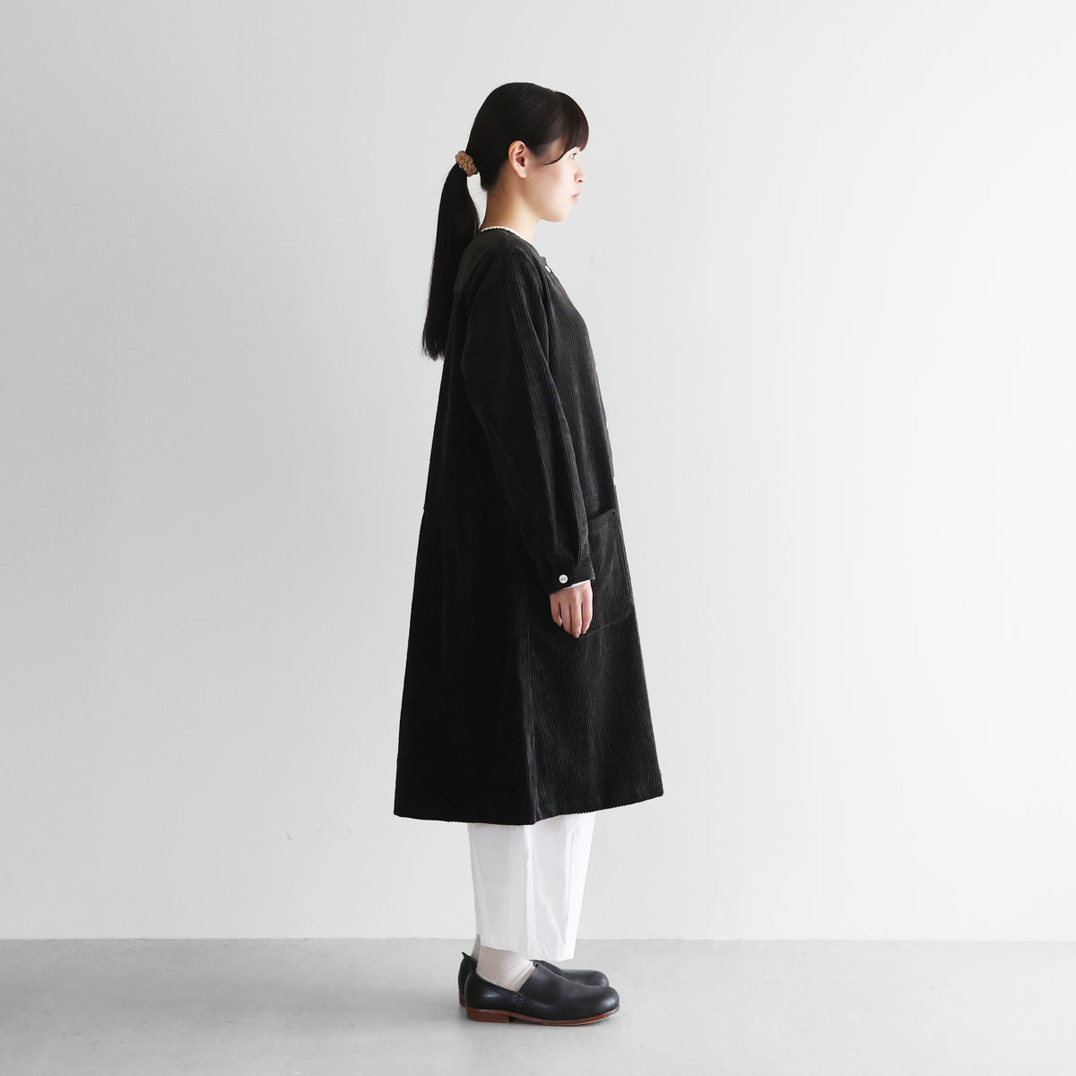 綿麻コーデュロイワンピース【レディス】U203