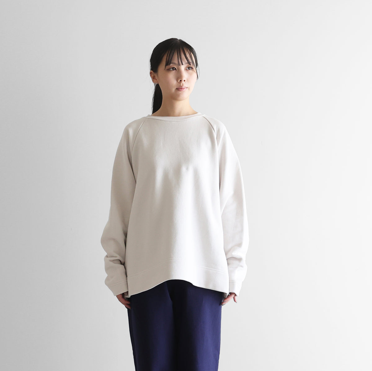 ［HUIS in house］SUVINプレーンプルオーバーL【ユニセックス】SW204L
