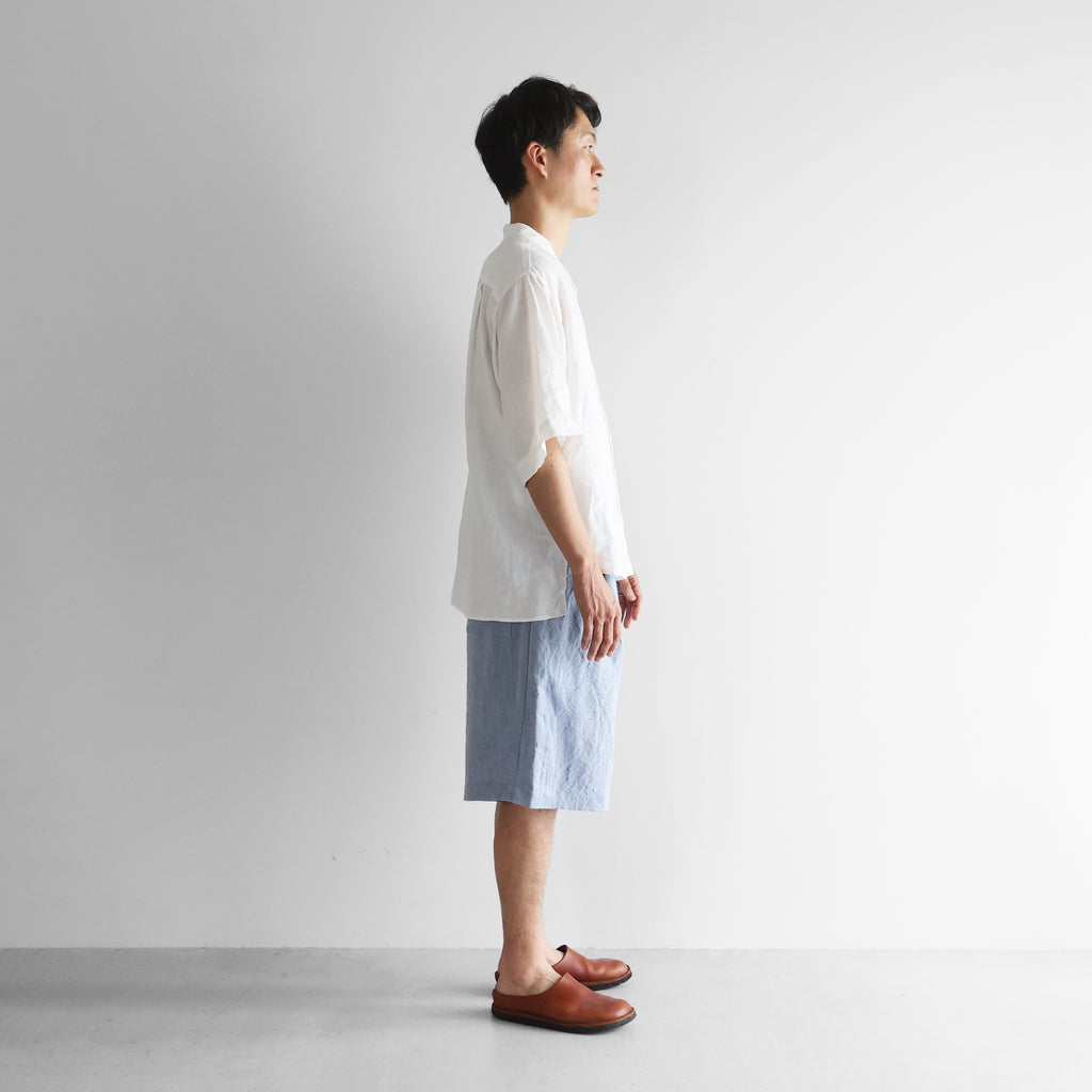 バンブーリネンワイドハーフパンツ【ユニセックス】514