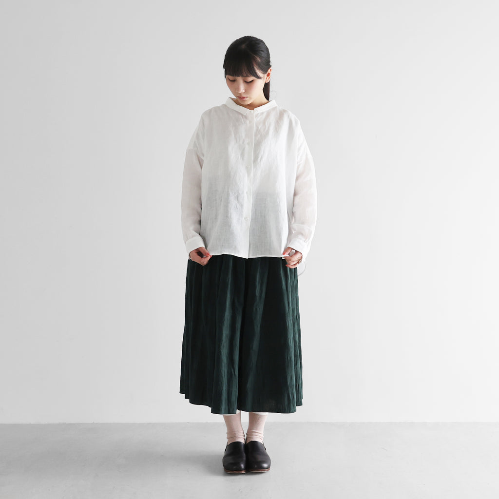 シャトルリネンライトワイドブラウスL【レディス】U102L