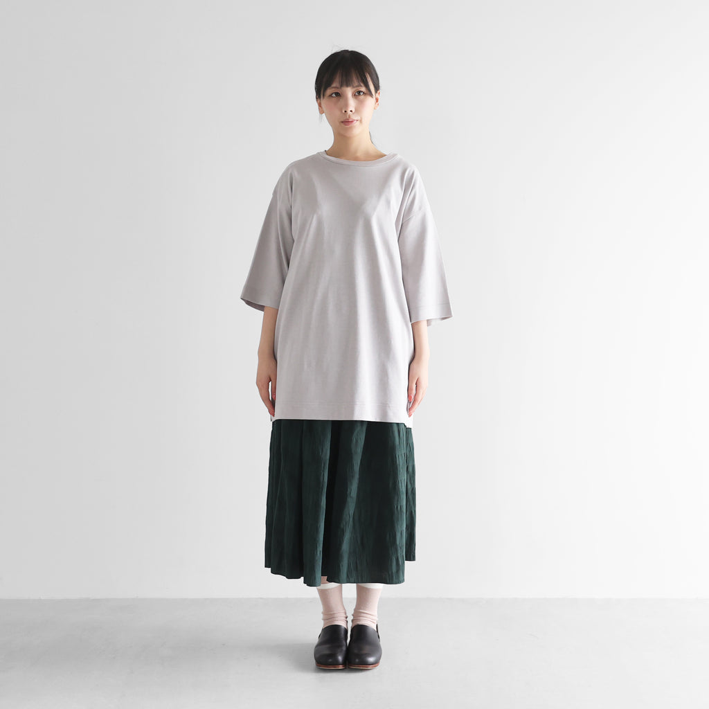 ［HUIS in house］綿麻天竺スタンダードTシャツL【ユニセックス】CS110L