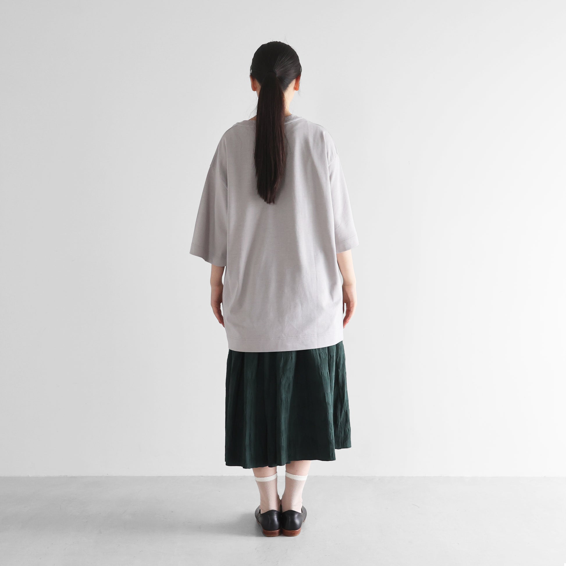 ［HUIS in house］綿麻天竺スタンダードTシャツL【ユニセックス】CS110L