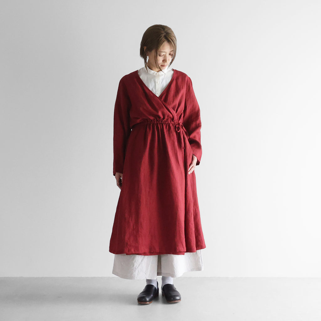シャトルリネンライトカシュクールワンピース【レディス】U208